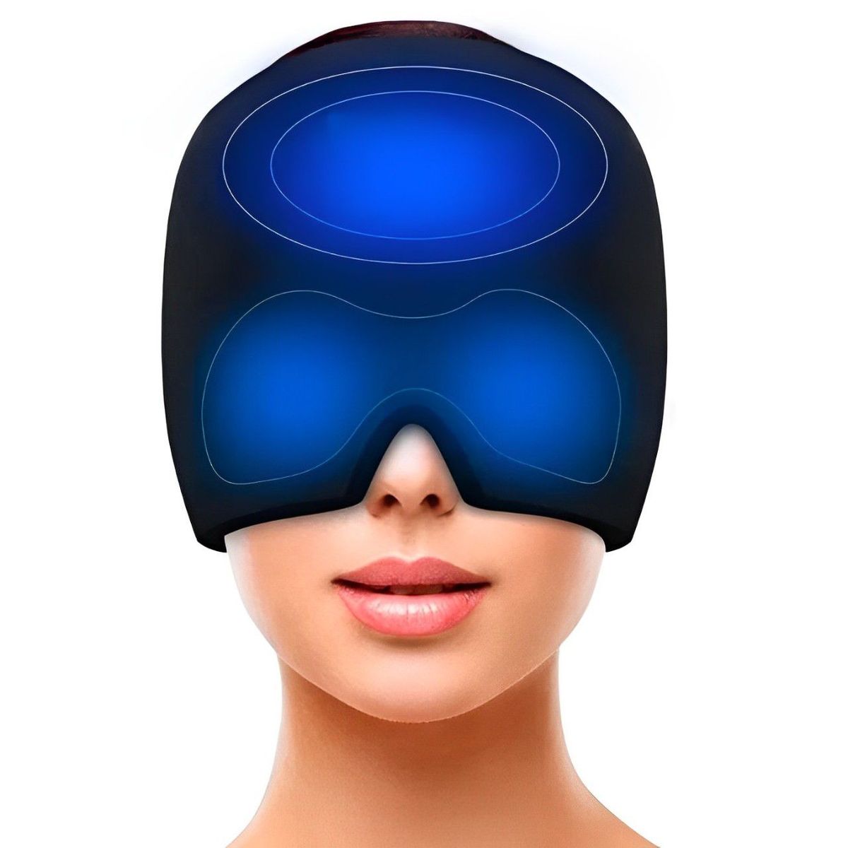 GENERICO - Gorro Gel Alivio Migraña Dolor Cabeza 360° Compresa Frio Caliente