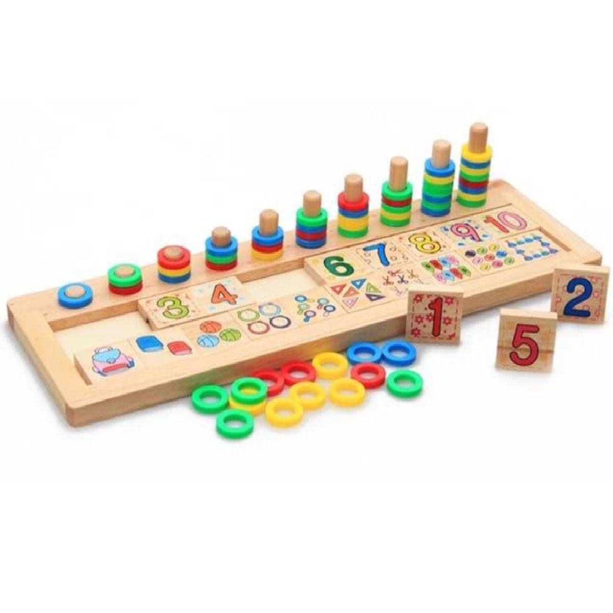 SWISSHOME DR HOFFMAN - JUEGO DIDACTICO PARA NIÑOS +3 AÑOS ABACO MATEMATICO