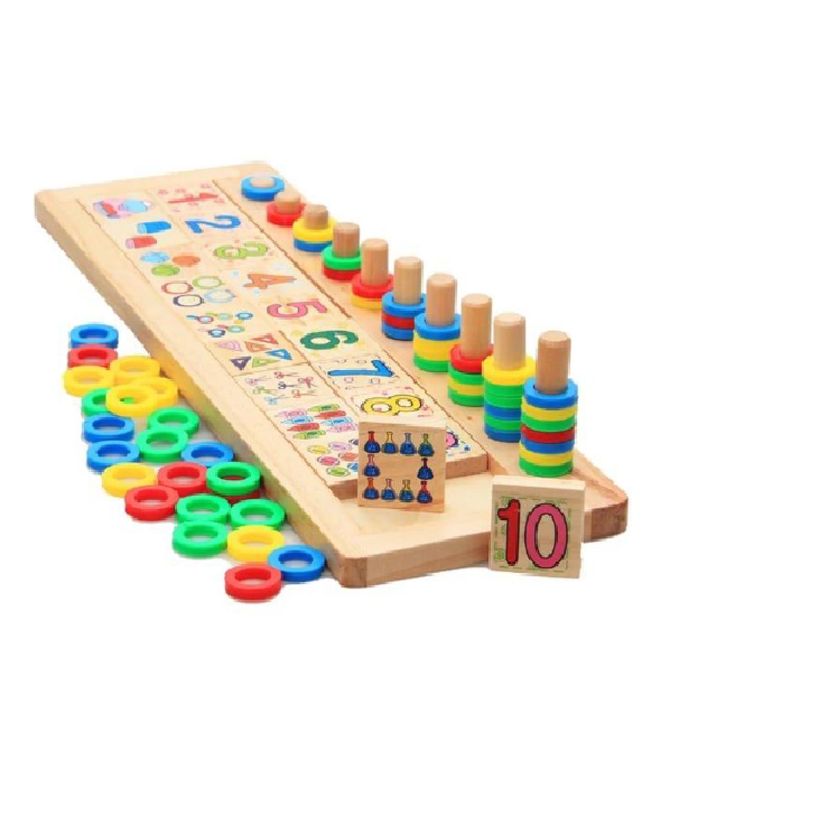 SWISSHOME DR HOFFMAN - JUEGO DIDACTICO PARA NIÑOS +3 AÑOS ABACO MATEMATICO
