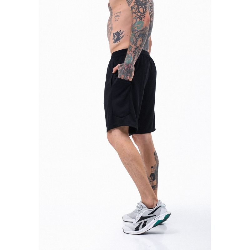 BELIFE - Pantaloneta Deportiva Negra Con Cotilla Para Hombre Belife.