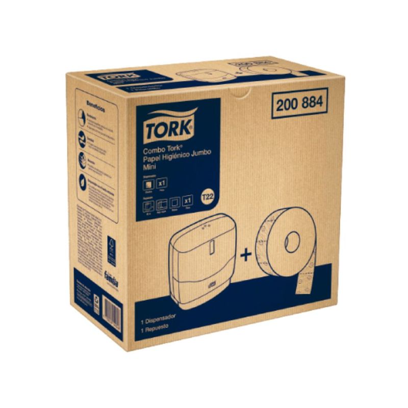TORK - Combo Tork Papel Higiénico Jumbo Mini