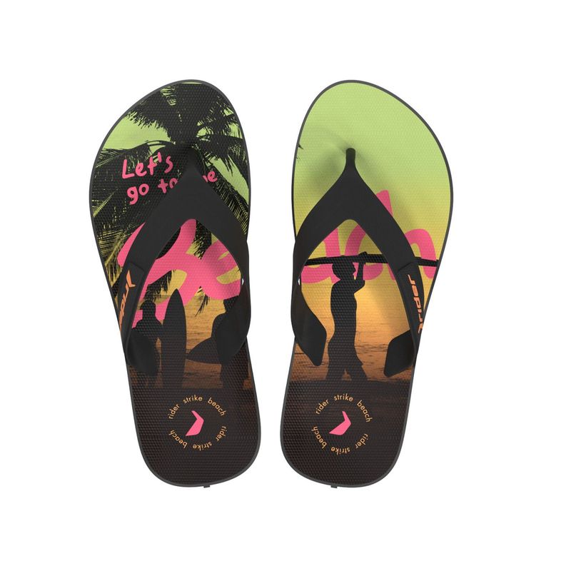 RIDER - SANDALIA HOMBRE NEGRO GLITTER RIDER STRIKE PRAIA