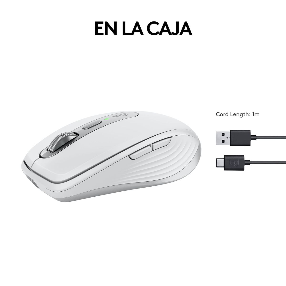 LOGITECH - Logitech Mx Anywhere 3s Mouse Compacto  Usuarios Avanzados Blanco