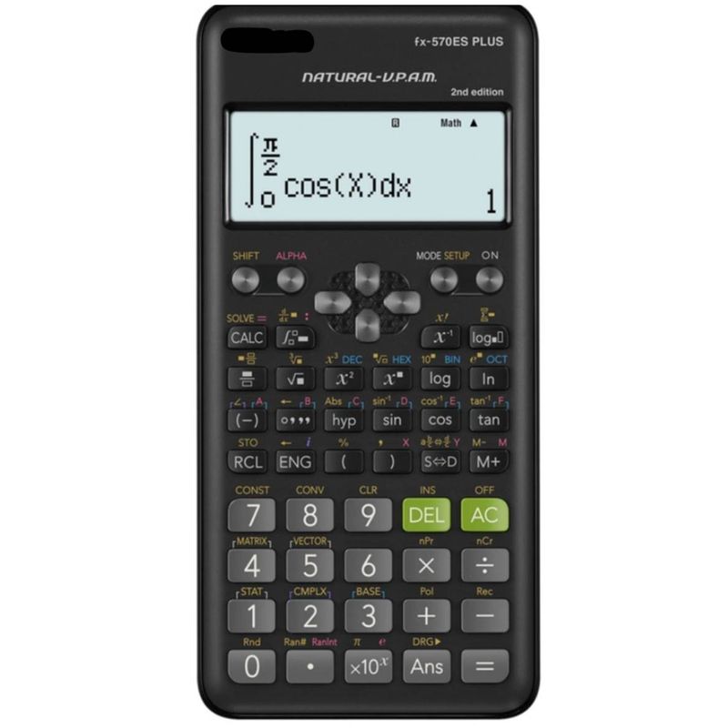 CASIO - Calculadora Científica Fx-570es Plus 2da Edición Negra