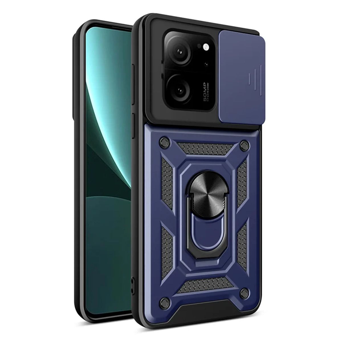 GENERICO - Funda Estuche Case Slider Compatible Con Xiaomi 13T Y 13T Pro Azul