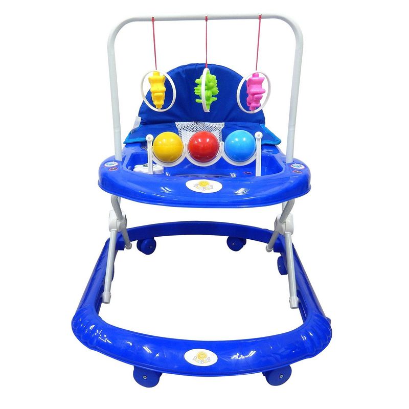 BEBESSWEET - Caminador Bebe Sonajero Andadera Azul Llanta Silicona