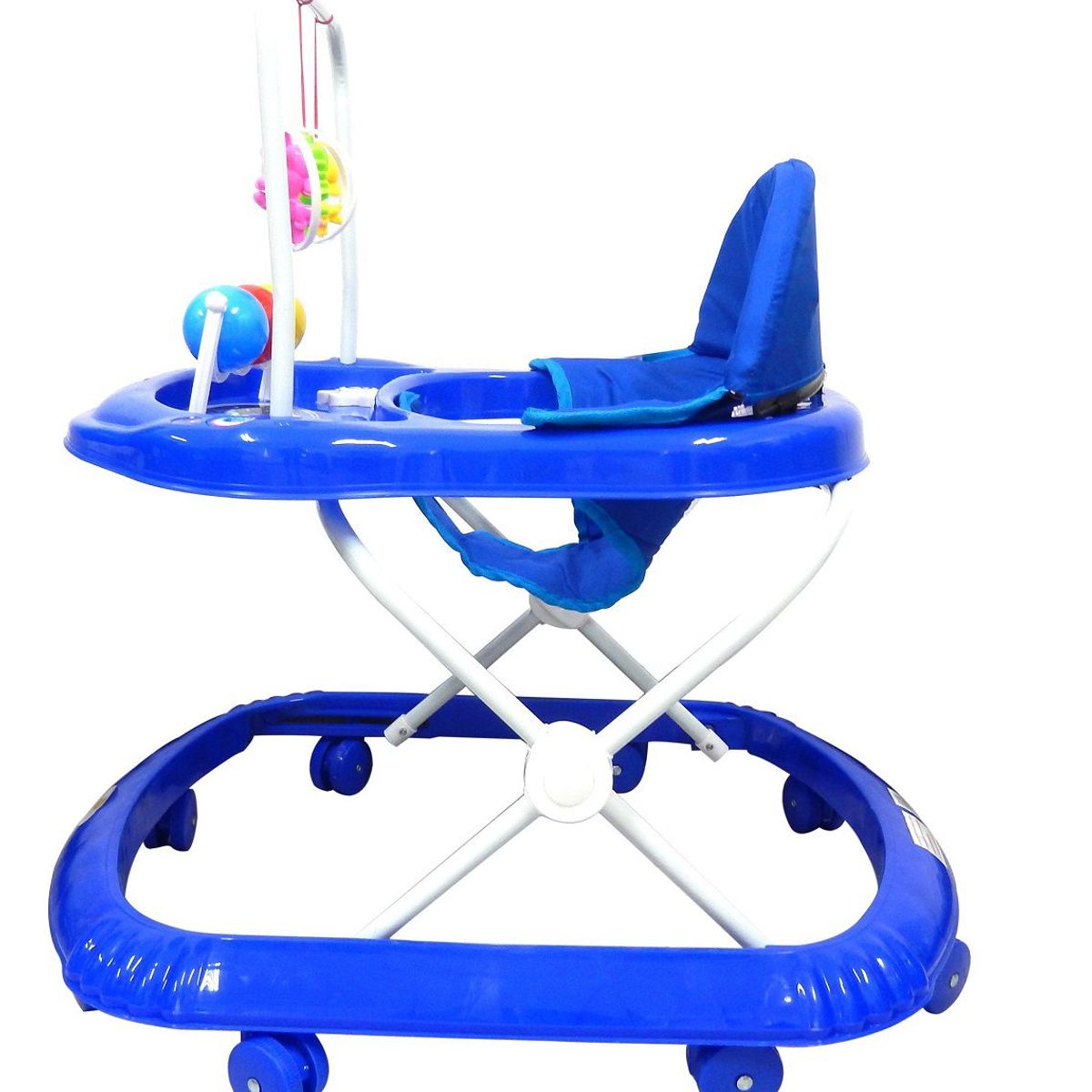 BEBESSWEET - Caminador Bebe Sonajero Andadera Azul Llanta Silicona