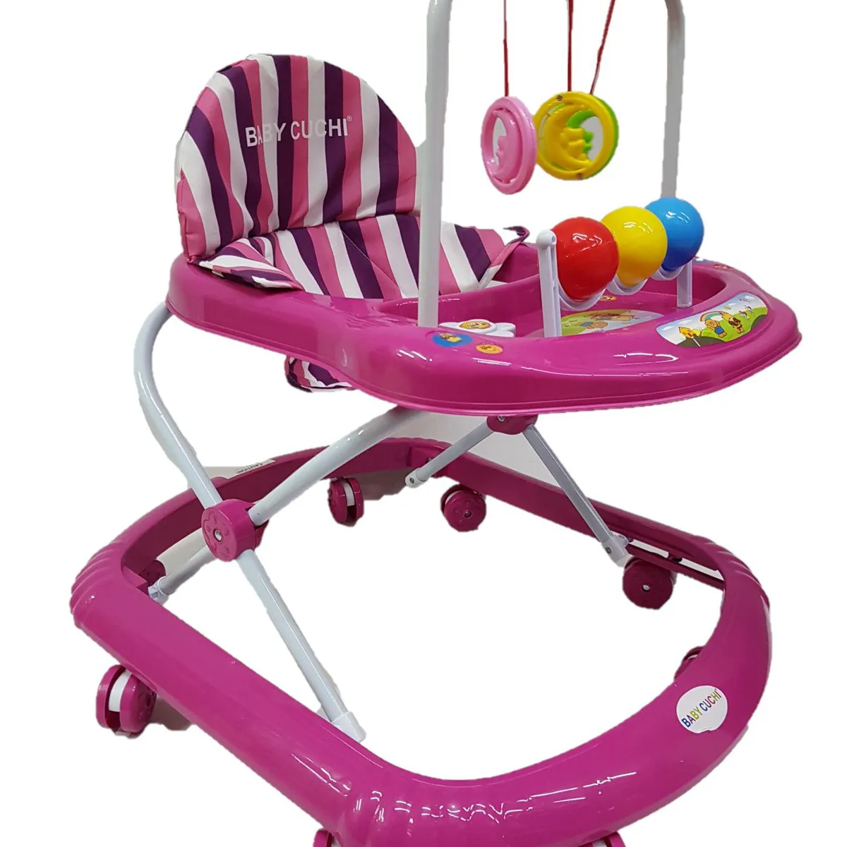 BEBESSWEET - Caminador Bebe Sonajero Andadera Púpura Llanta Silicona
