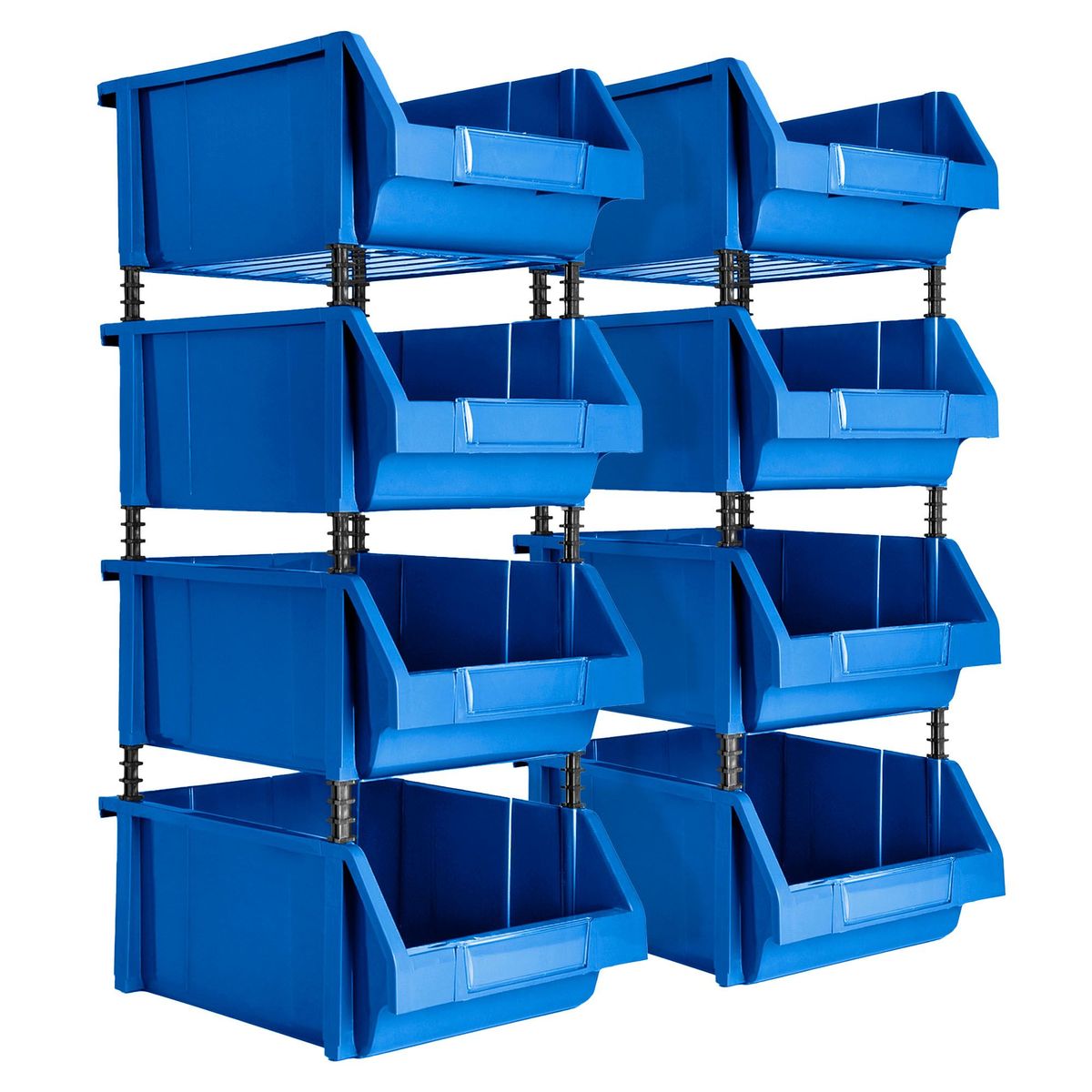 ENERGY PLUS - 8 modulares abierto AZ organizador plástico inventarios 45Kg Azul