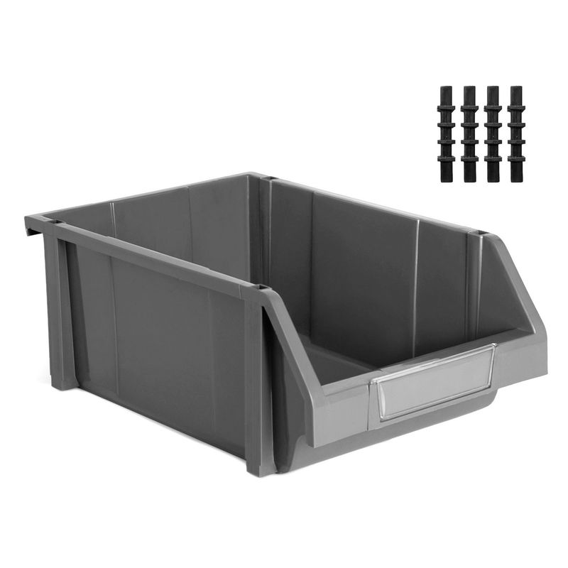ENERGY PLUS - 1 modular abierto AZ organizador plástico inventarios 45Kg Gris