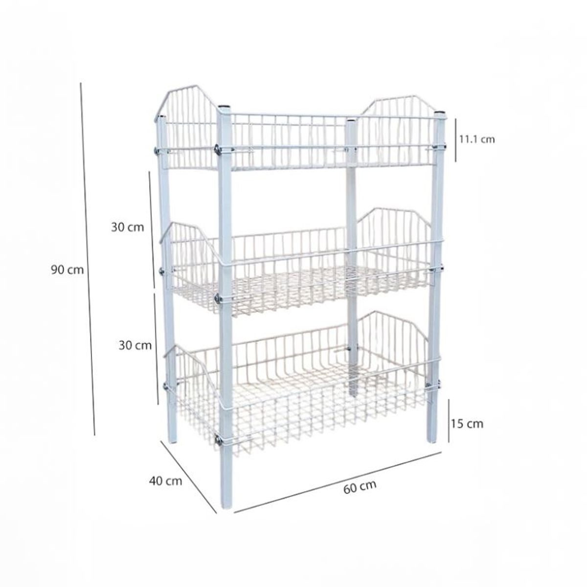 GENERICO - Organizador Multiusos De 3 Canastas.
