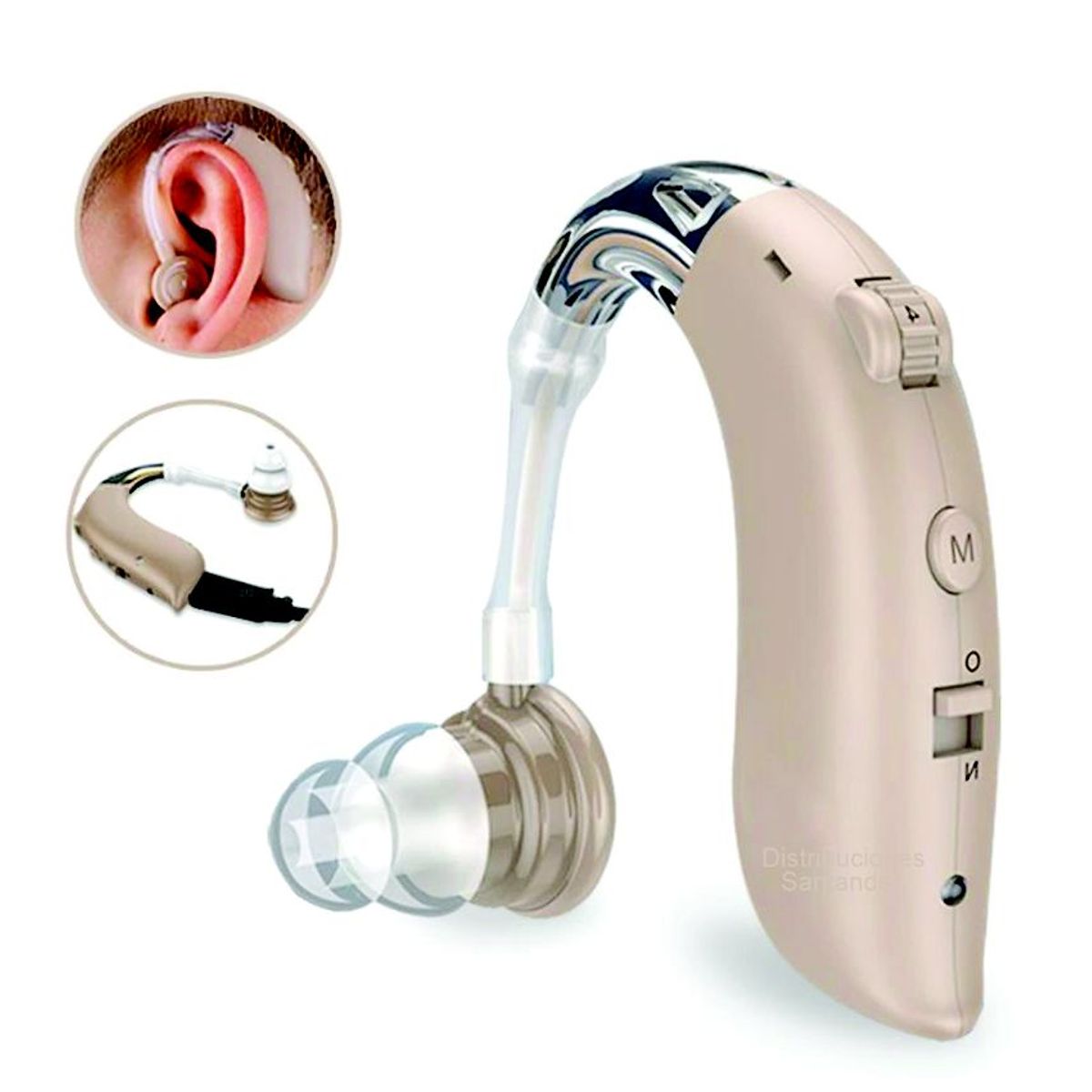 GENERICO - X2 Audifonos Recargables Sordos Sordera Amplificador Sonido