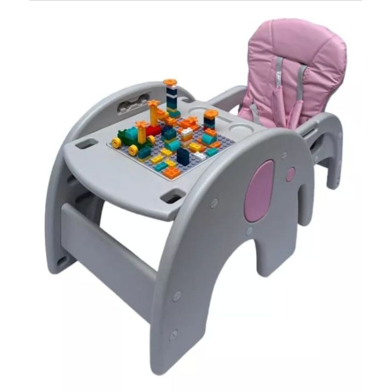 MAXIBABY - Silla comedor 2 en 1 con escritorio