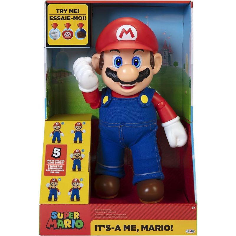 NINTENDO - FIGURA SUPER MARIO BROS CON SONIDO 12 PULGADAS DE ALTO