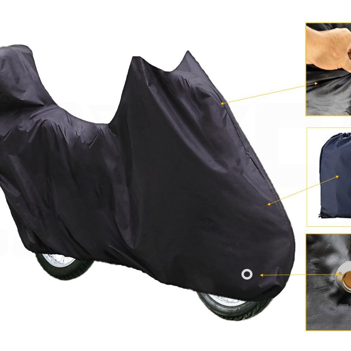 LAVEF - Carpa Pijama Semi-impermeable Para Moto Con Maletero