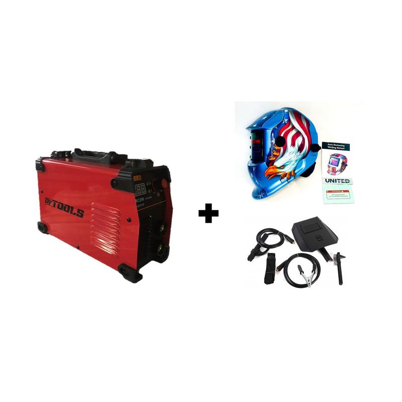 GENERICO - Soldador 250 A 110/220v Dftools + Careta Soldar Inteligente