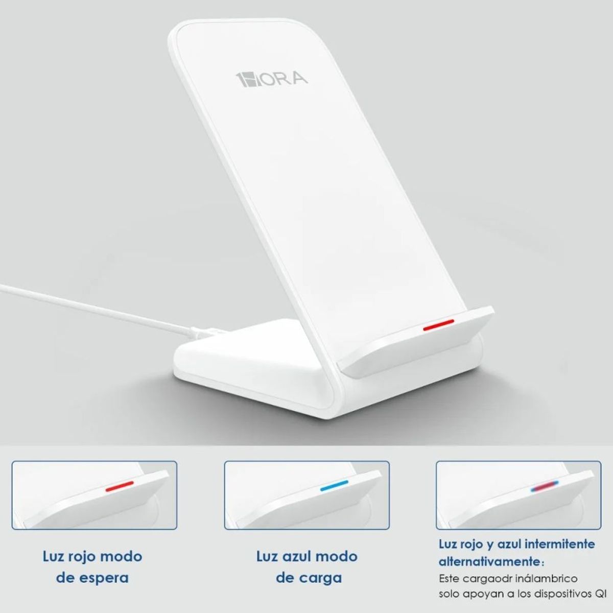 1 HORA - Cargador Carga Rápida Inalambrico Base De Celular Iq Gar157