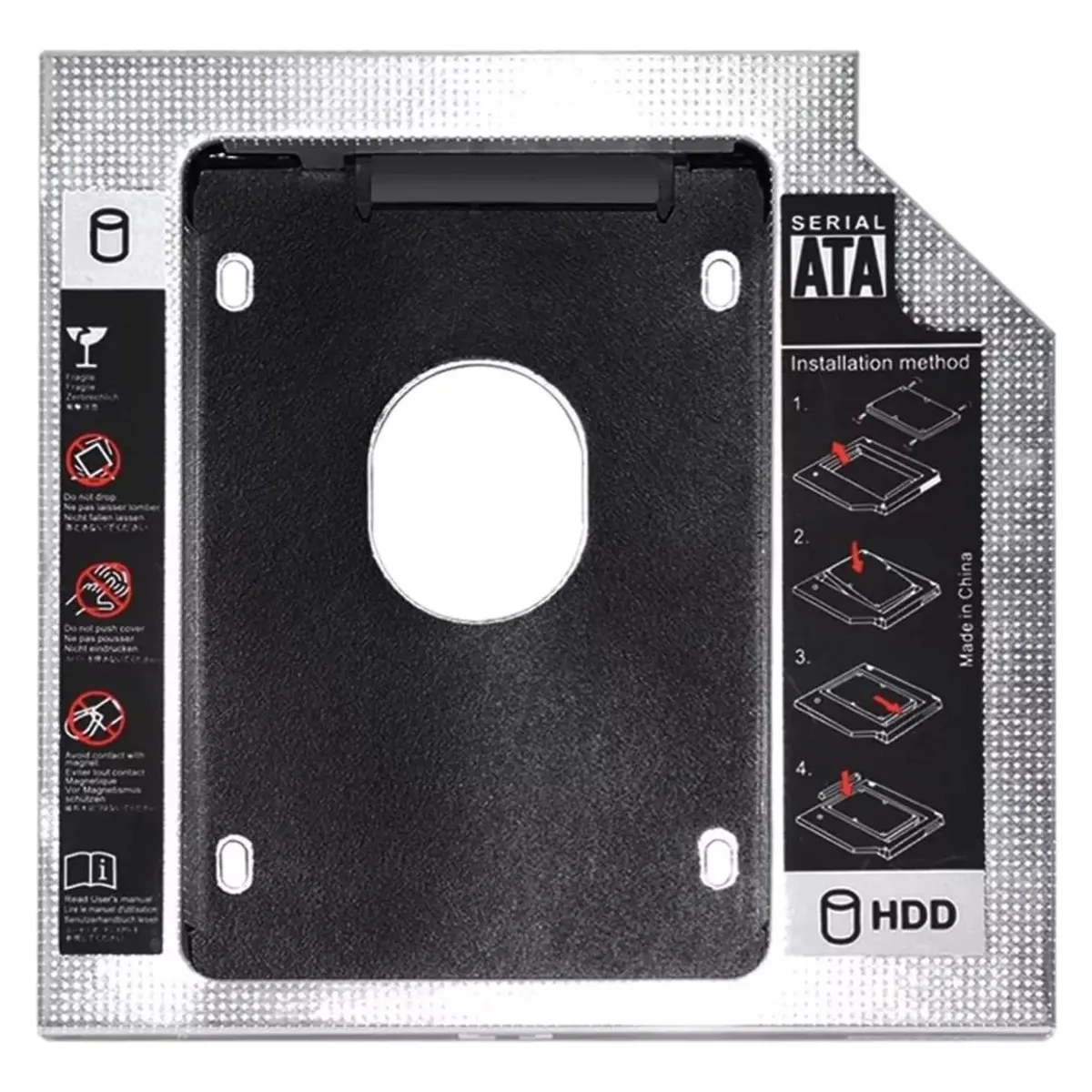 GENERICO - Adaptador Disco Duro Sata Caddy Hdd-ssd Puerto Dvdcd  Fat