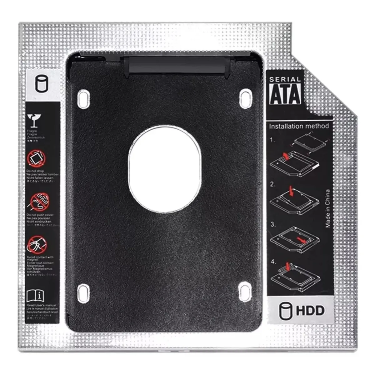 GENERICO - Adaptador Disco Duro Sata Caddy Hdd-ssd Puerto Dvdcd  Fat