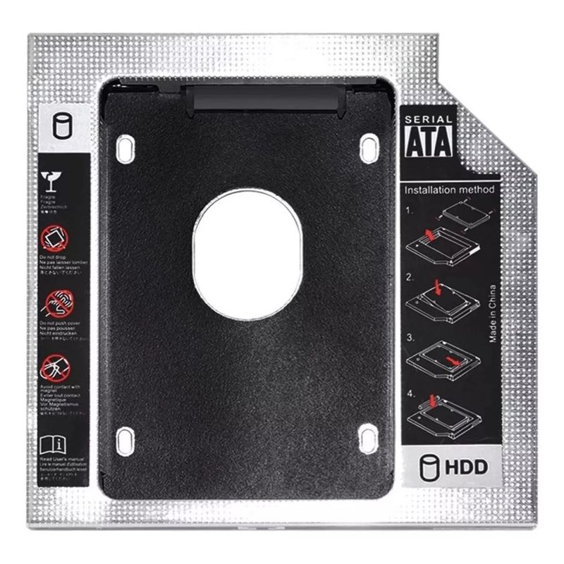 GENERICO - Adaptador Disco Duro Sata Caddy Hdd-ssd Puerto Dvdcd  Fat
