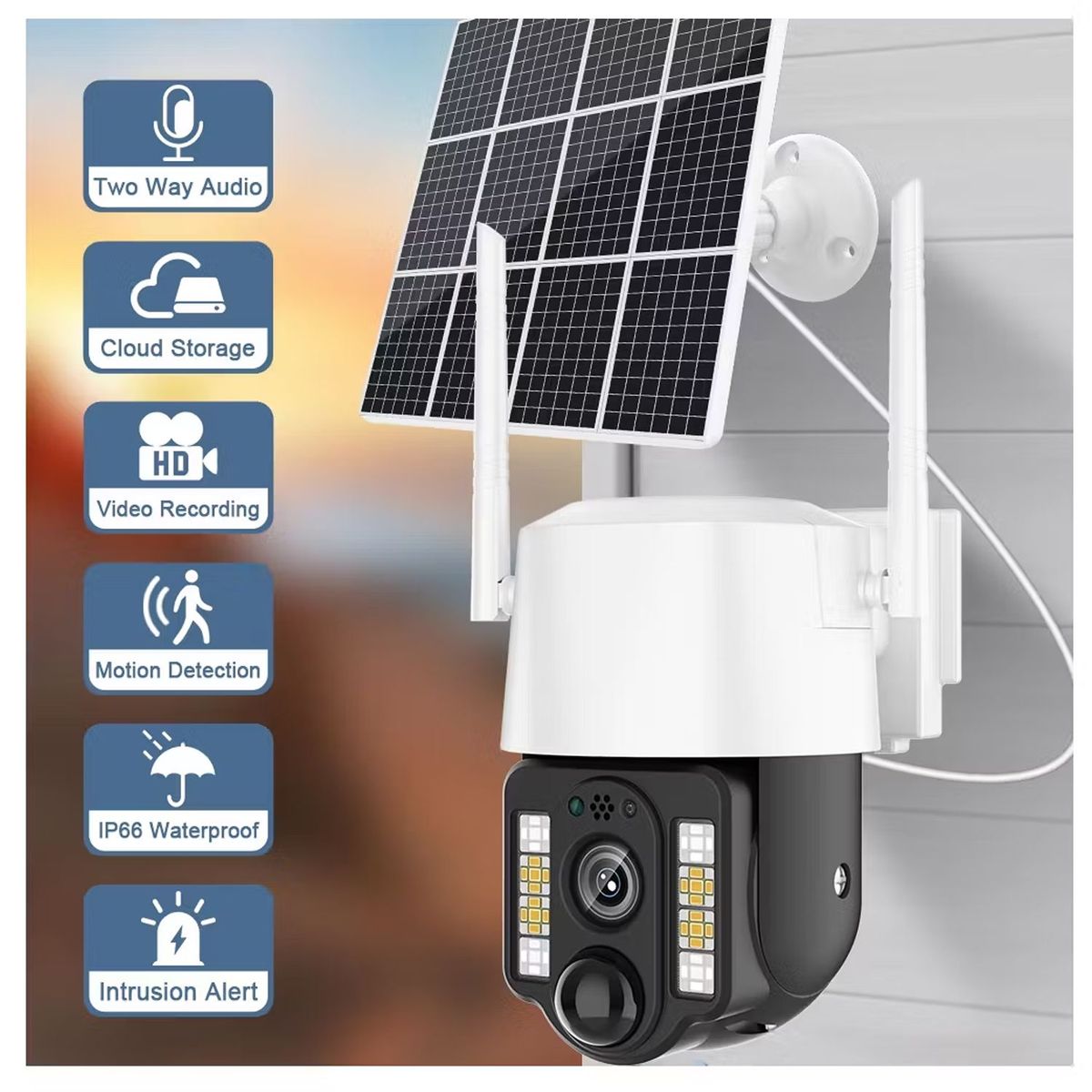 ONE PIXEL - Cámara De Seguridad IP Ptz Exterior Wifi V380 ONE PIXEL