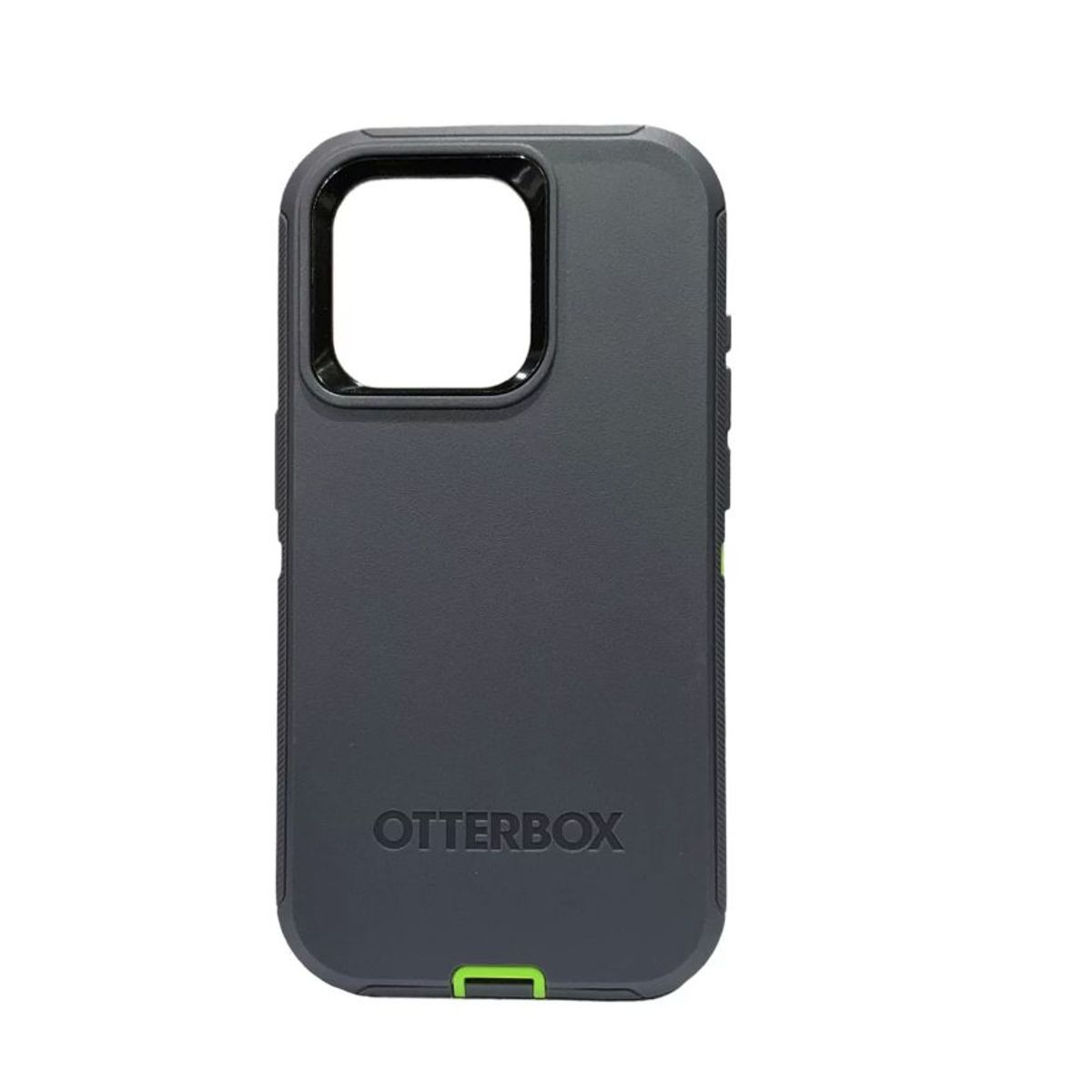 OTTERBOX - Estuche Otterbox Defender Para iPhone 15 Pro - Gris con Verde