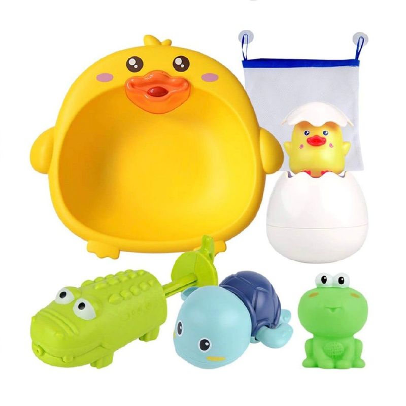 GENERICO - Set Juguetes Regadera Y Lanzadores de Agua Para Bañera Bebe