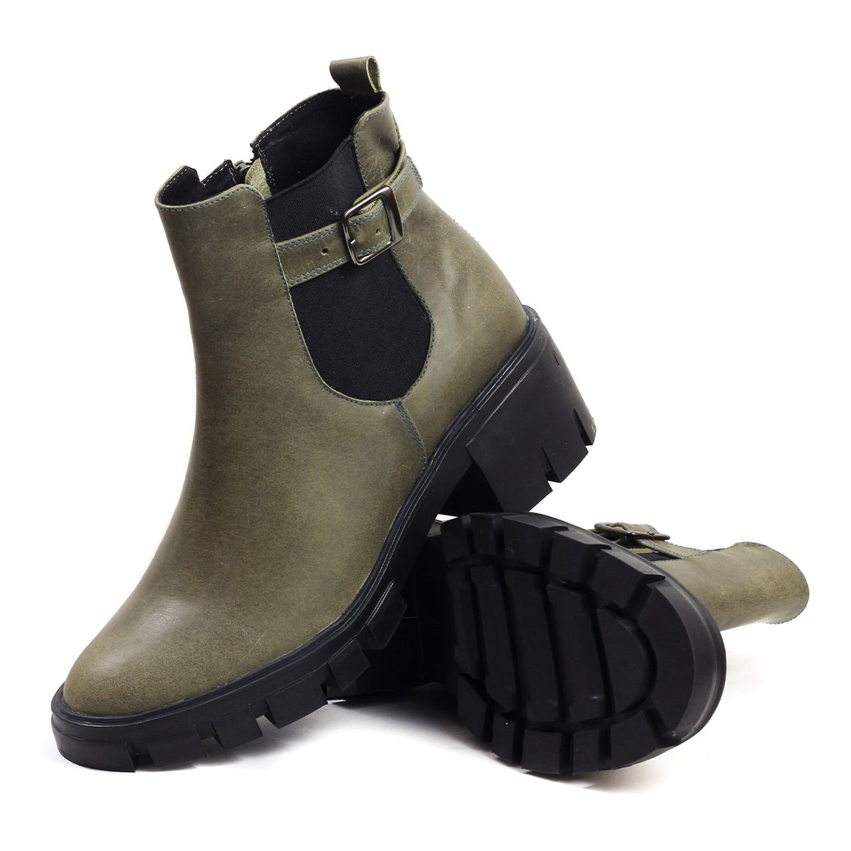 VIAR - Botines Cuero Mujer VIAR Mile Verde