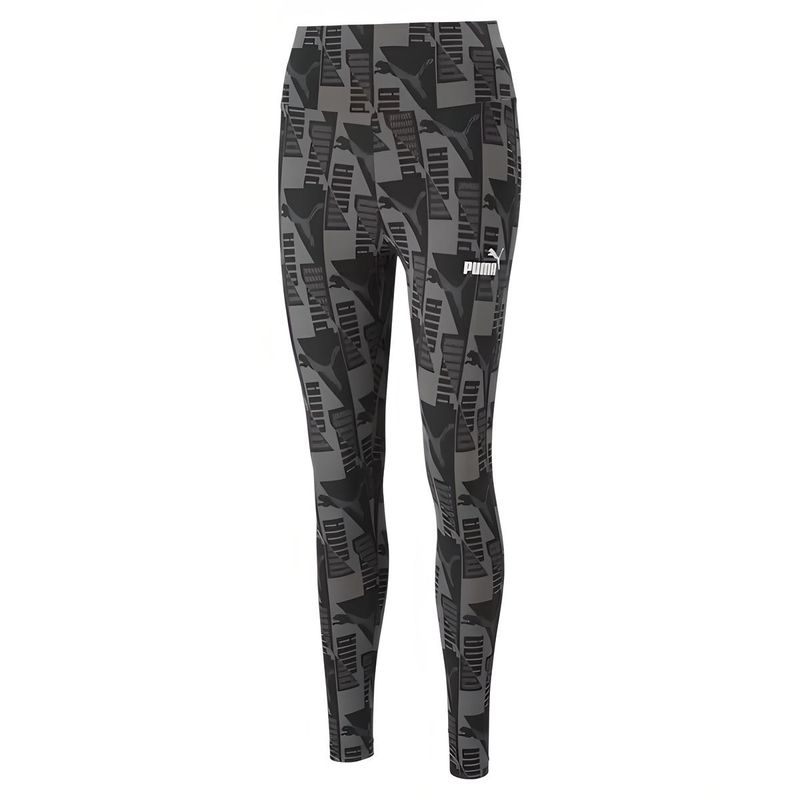 PUMA - LICRA PUMA MUJER POWER AOP 78 LEGGINGS NEGRO_.
