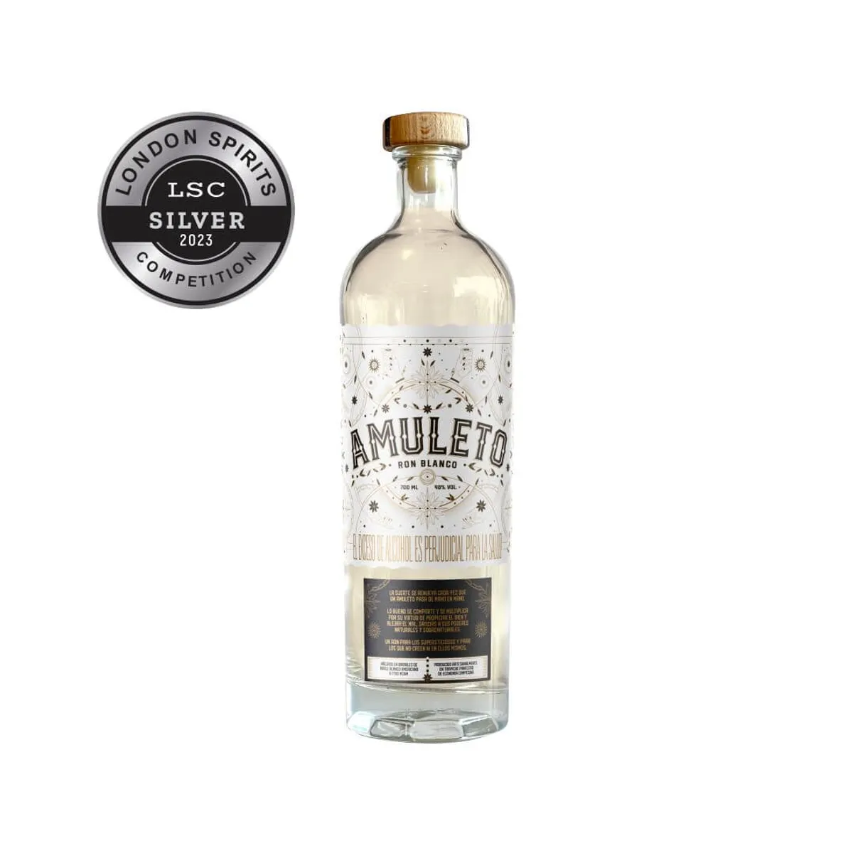GENERICO - RON BLANCO AMULETO 700 ML 100% COLOMBIANO