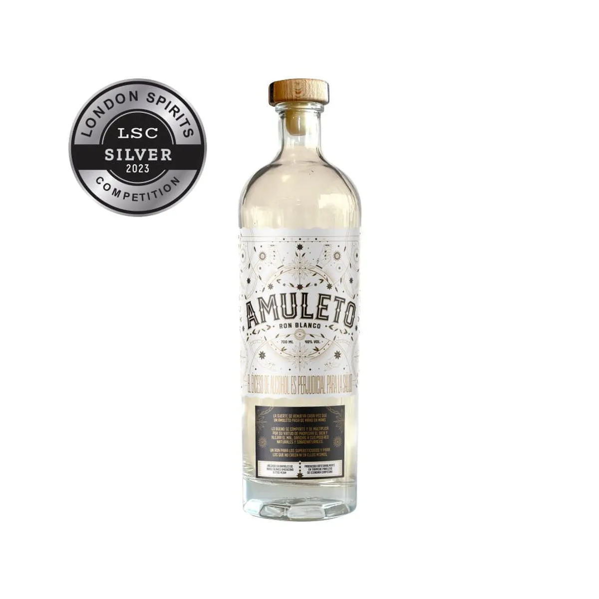 GENERICO - RON BLANCO AMULETO 700 ML 100% COLOMBIANO