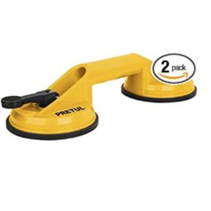 PRETUL - Ventosa de plástico para vidrio, 2 copas de succión, Pretul