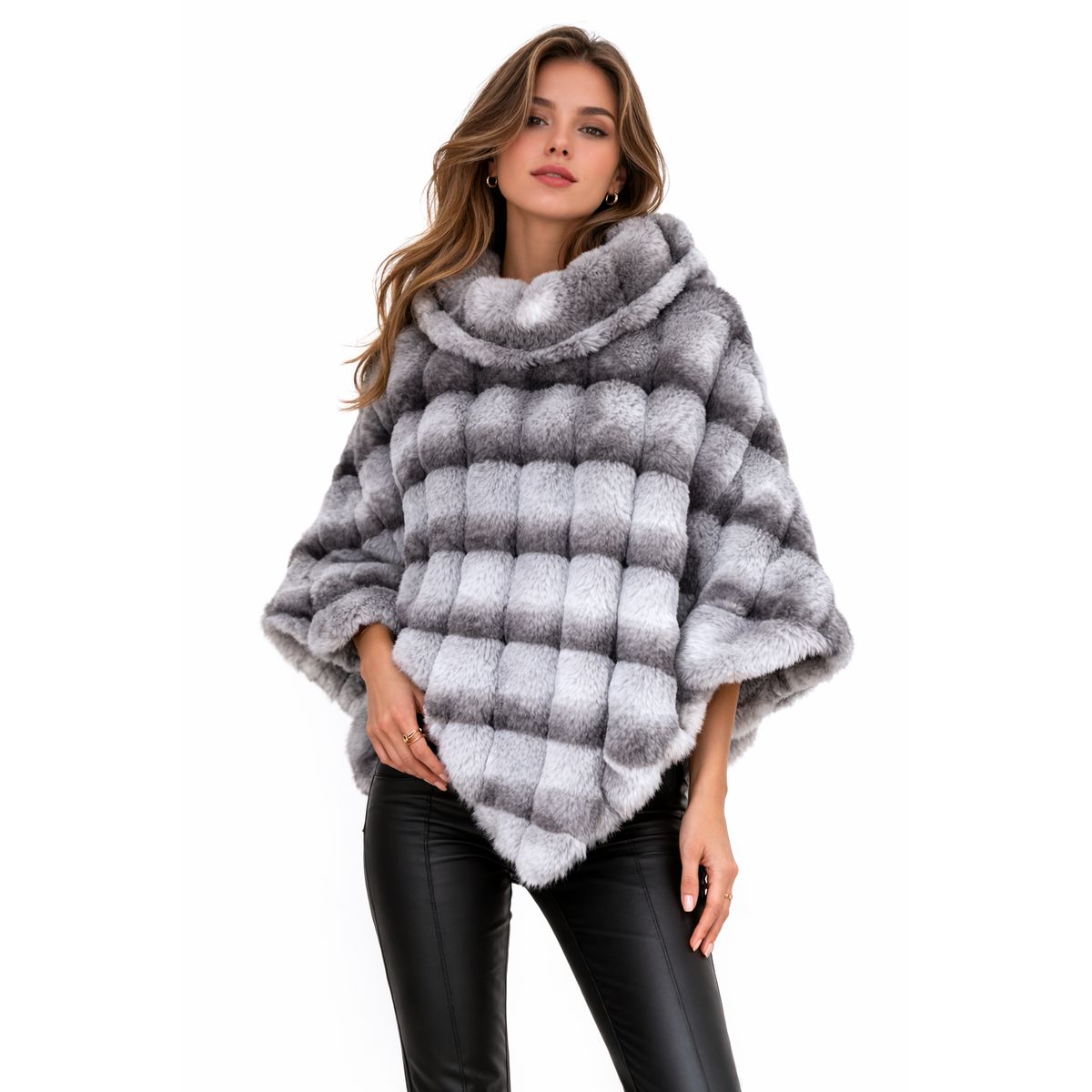 FRIOLENTA - Chal Suelto Elegante - Gris