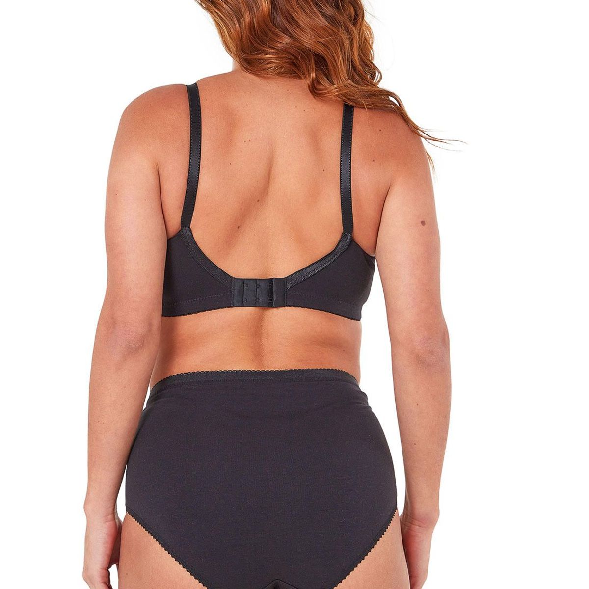 SANTANA - Brasier Clásico Con Encaje Mujer Negro