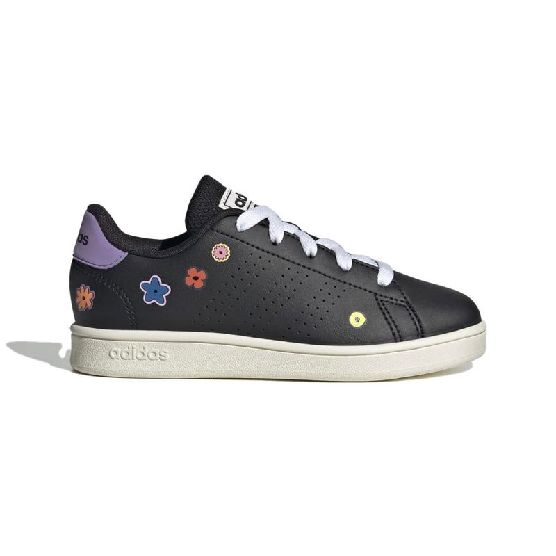 ADIDAS - Tenis Niña Adidas Advantage - Negro-Morado