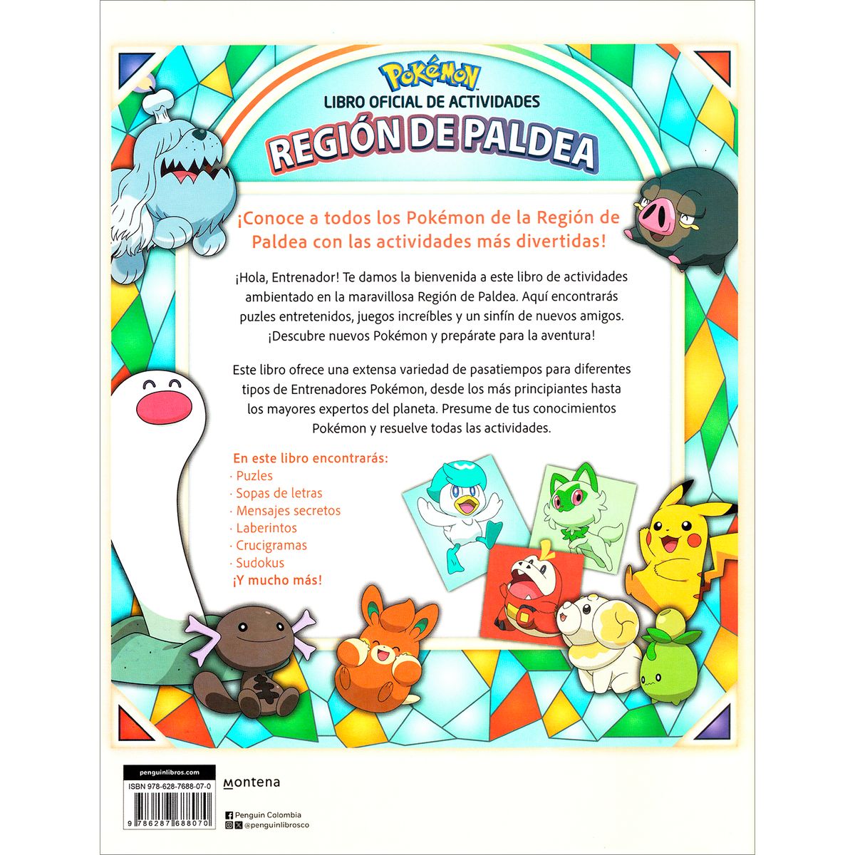 MONTENA - Pokémon. Libro Oficial De Actividades. Región De Paldea