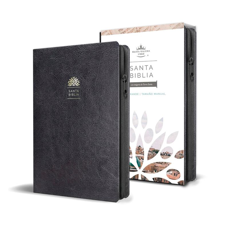 GENERICO - Santa Biblia Rvr 1960. Letra Grande. Piel Negro. Cremallera