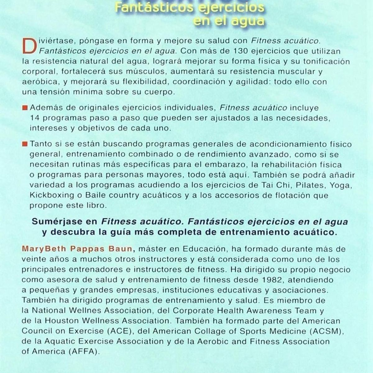 GENERICO - Fitness Acuático: Fantásticos Ejercicios En El Agua