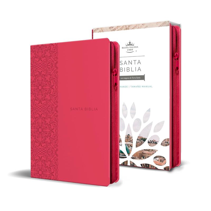 GENERICO - Santa Biblia Rvr 1960. Letra Grande. Piel Fucsia