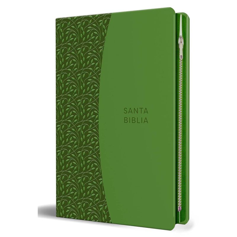 GENERICO - Santa Biblia Rvr 1960.Letra Grande. Verde Con Cremallera