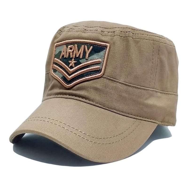 VELBROS - Gorra Militar Tactica Goliana Army Cachucha Star Hombre - Cafe