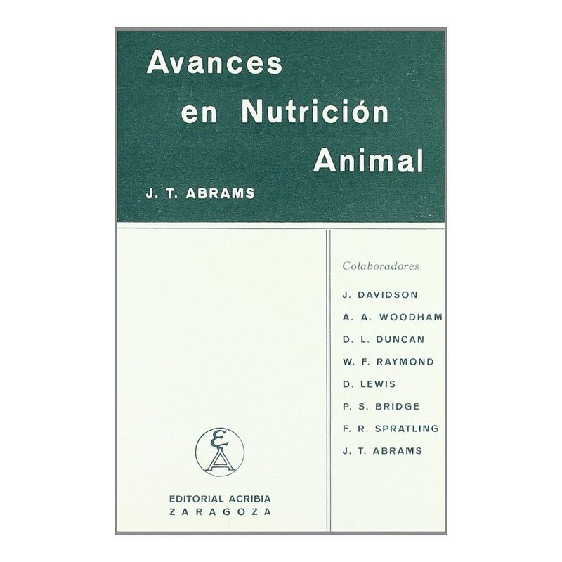 GENERICO - Avances En Nutrición Animal