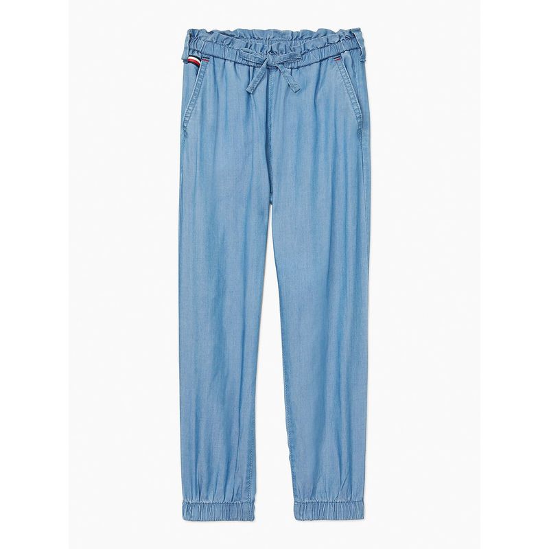 TOMMY HILFIGER - Joggers Adaptive De Chambray Niña Azul Tommy Hilfiger