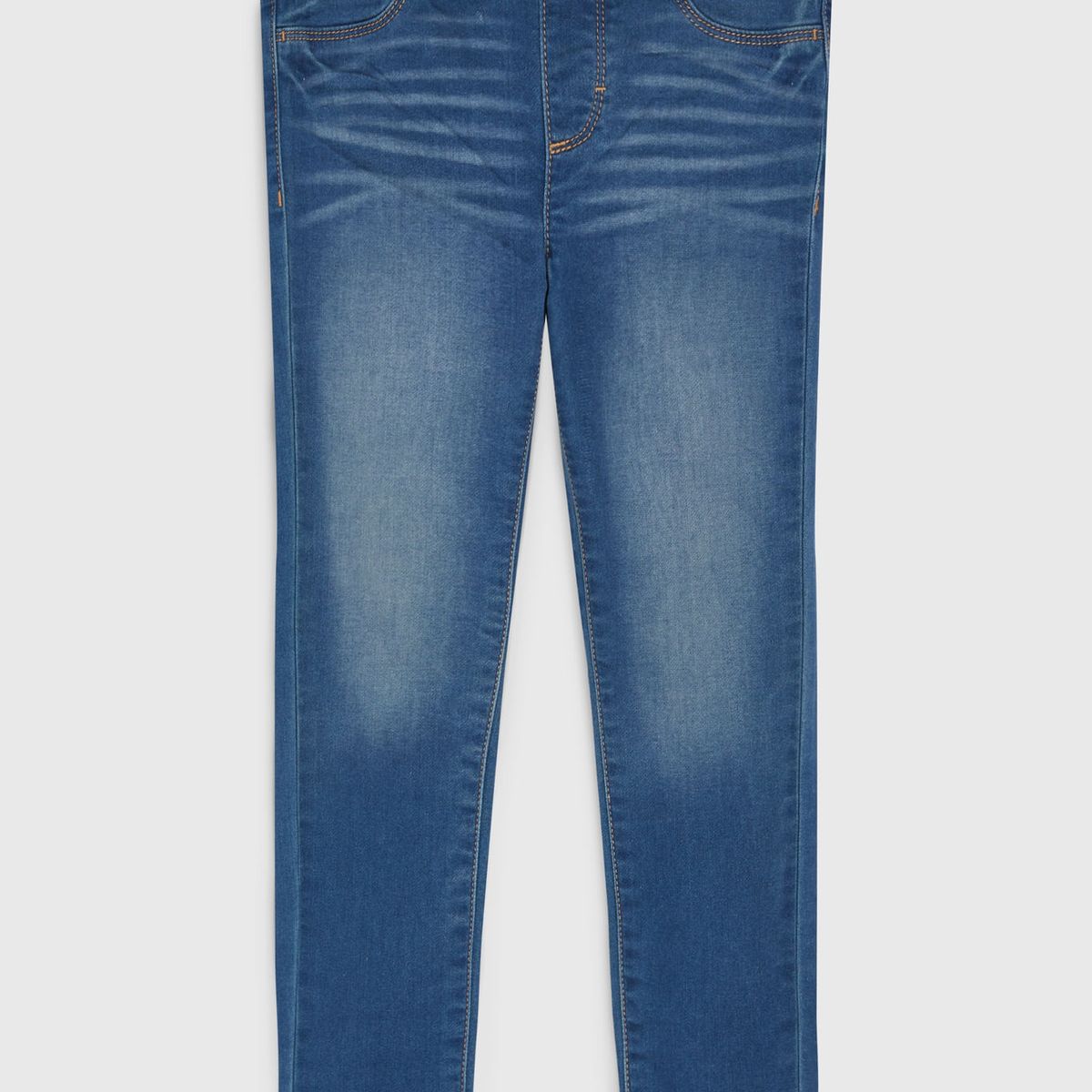 TOMMY HILFIGER - Leggings De Niño Adaptive Estilo Vaquero Beige Tommy Hilfiger