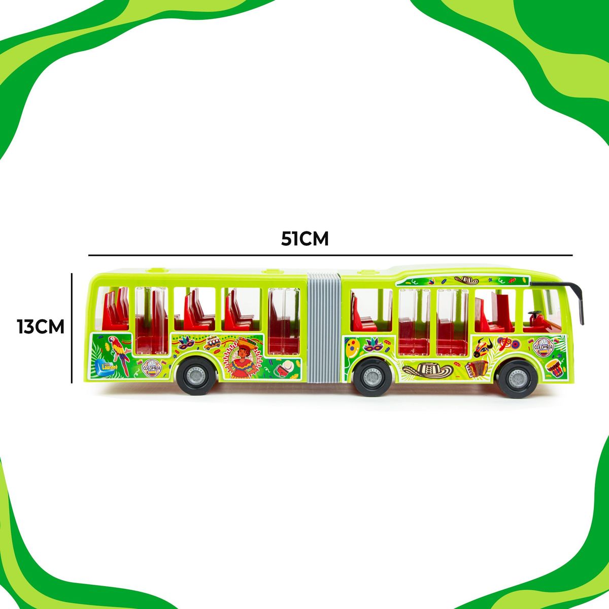 ENERGY PLUS - Juguete Autobús Modelo Articulado Diversión Garantizada