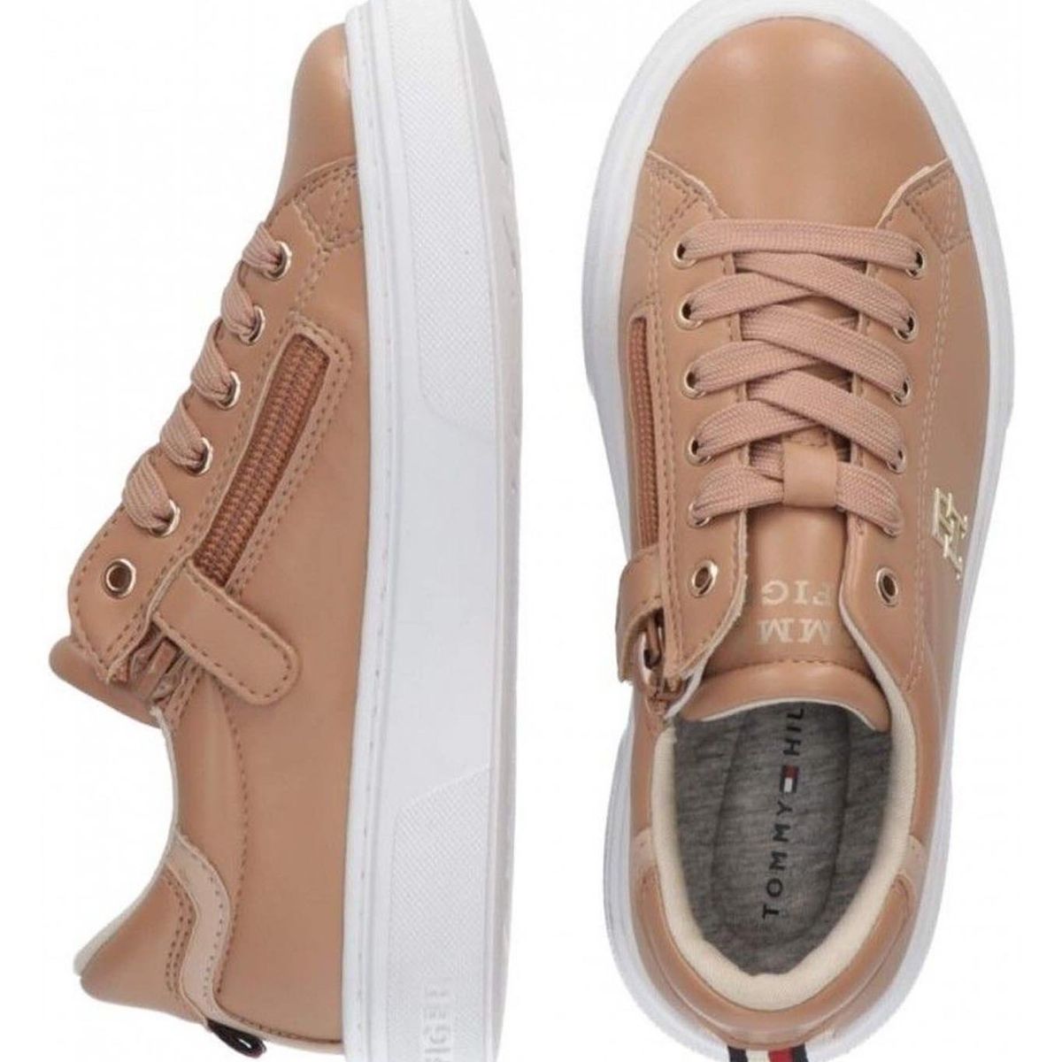 TOMMY HILFIGER - Tenis Con Cordones Para Niñas Naranja Tommy Hilfiger