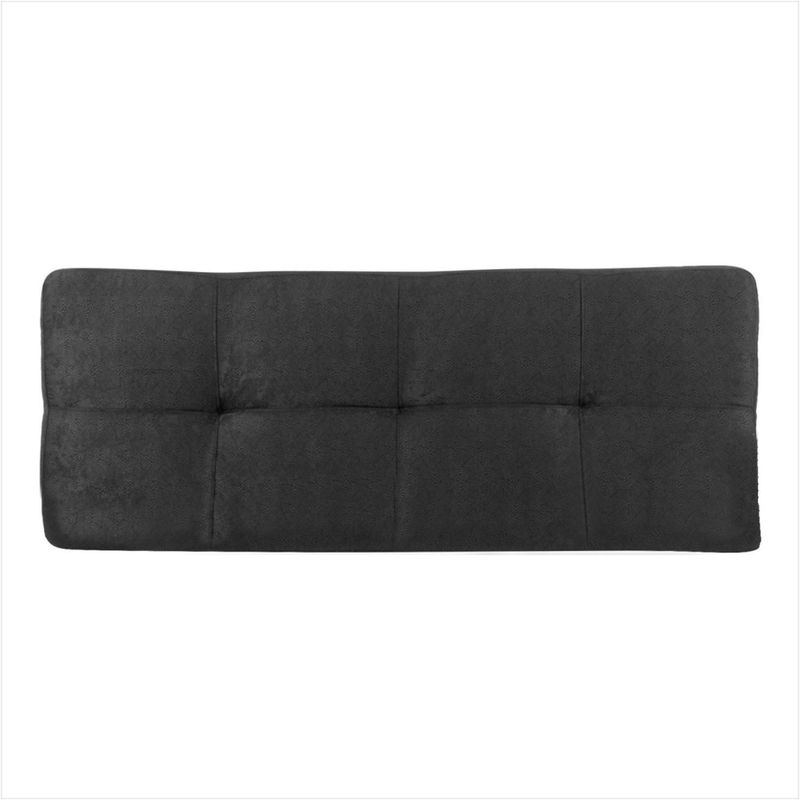 PRODESCANSO - [SENCILLO- C] Cabecero En Microfibra - 120 X 60 X 12 Cuadro - NEGRO