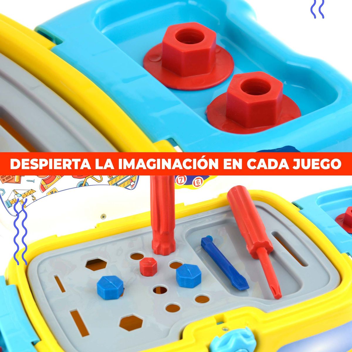 ENERGY PLUS - Bus de Herramientas con 23 Piezas Creatividad y Aprendizaje