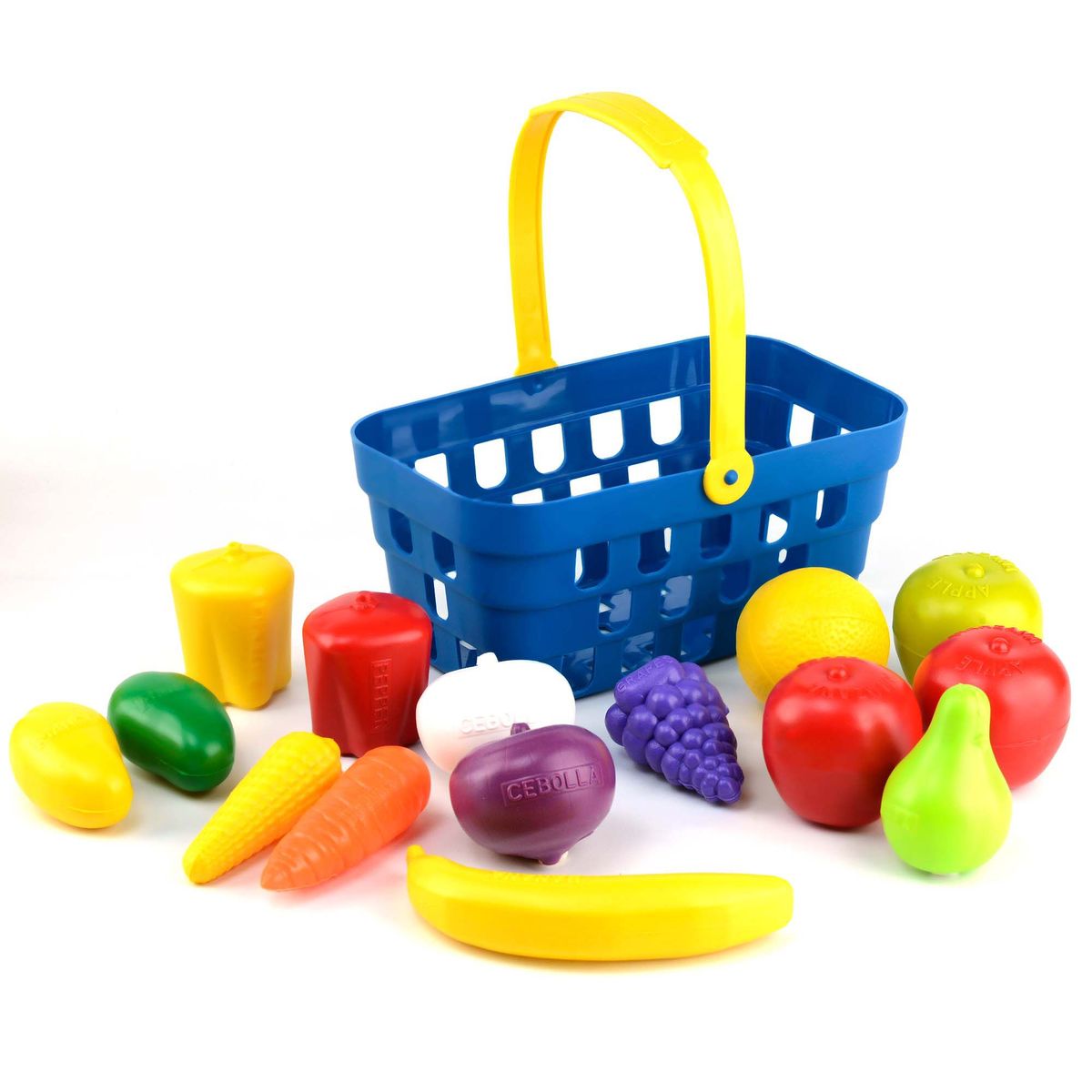 ENERGY PLUS - 15 Pzas Frutas en Canasta Cocina Educativa aprende jugando