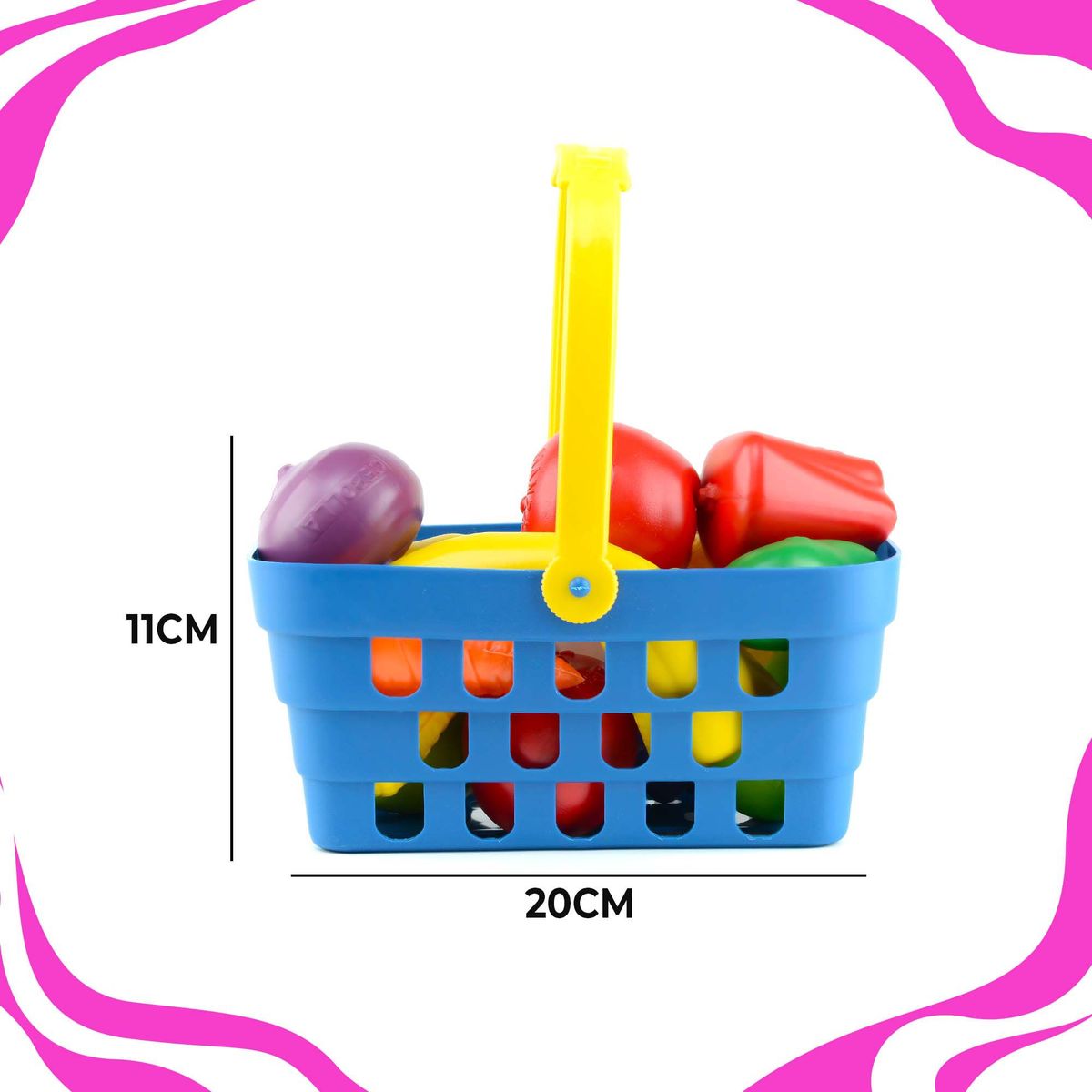 ENERGY PLUS - 15 Pzas Frutas en Canasta Cocina Educativa aprende jugando